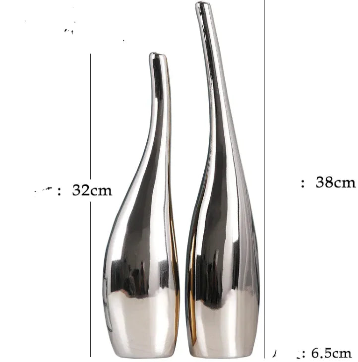 Plated Ceramic Vase