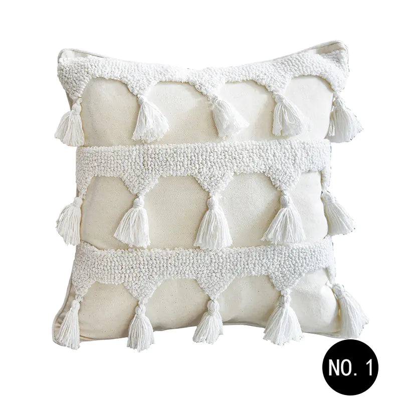 Nordic Moroccan Tufted Throw Pillow/Cushion