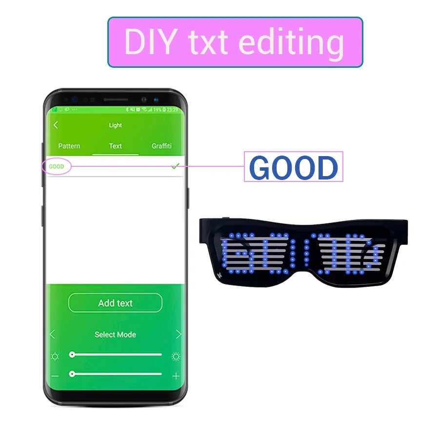 Magic Bluetooth LED Party Glasses