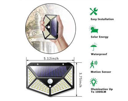 Solar Motion Sensor Wall Light for Outdoor Use