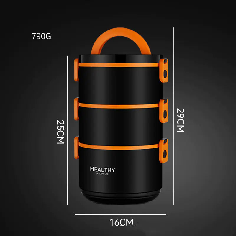 Insulated Multi-Layer Microwave Heating Lunch Box