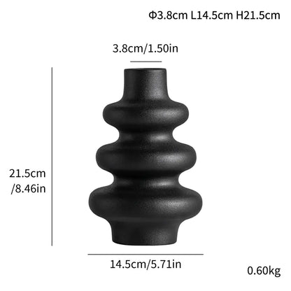 Creative Matte Granular Ceramic Vase for Floral Arrangements