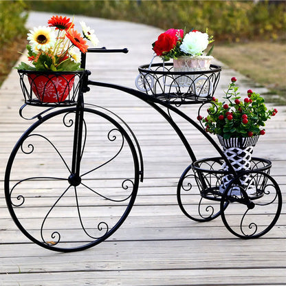 Tricycle Plant Stand for Home Garden and Patio