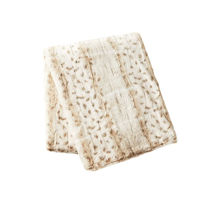 Leopard Print Thick Blanket