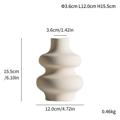 Creative Matte Granular Ceramic Vase for Floral Arrangements