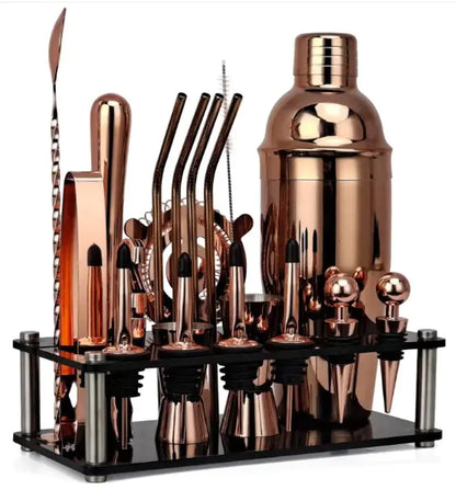 20pcs Professional Boston Cocktail Shaker Bartender Kit