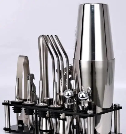 20pcs Professional Boston Cocktail Shaker Bartender Kit