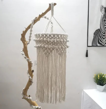 Bohemian Handmade Woven Pendant for Nordic Decor