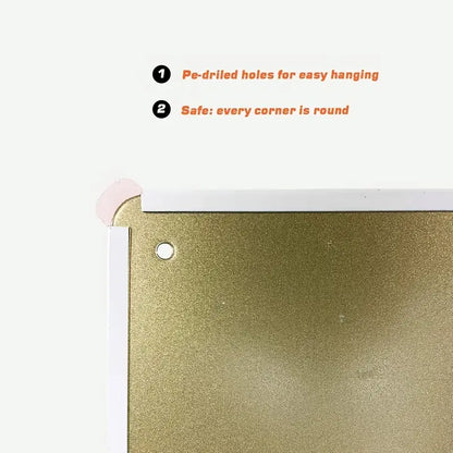 Retro Metal Sign - Beauty Walk Garden Wall Art