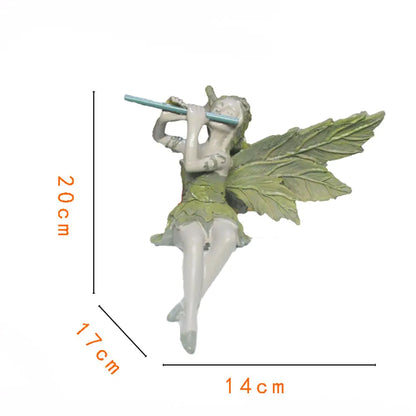 Fairy Garden Statue - Winged Outdoor Decoration Figure