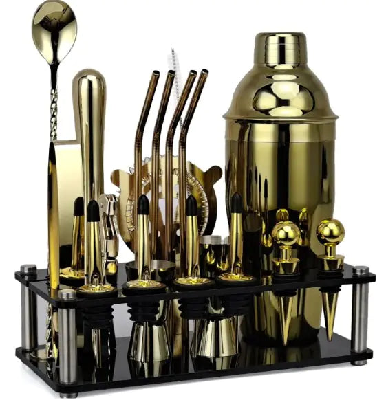 20pcs Professional Boston Cocktail Shaker Bartender Kit