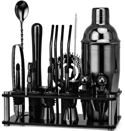 20pcs Professional Boston Cocktail Shaker Bartender Kit