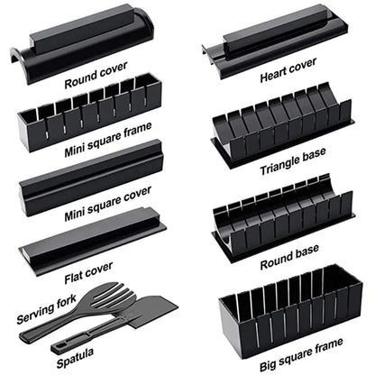 11-Piece Professional Non-Stick Sushi Making Kit