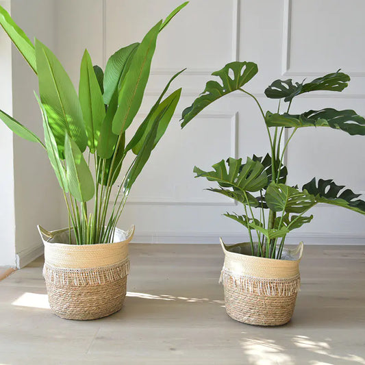 Large Woven Nordic Flower Pot Set Home Decor