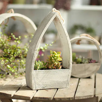 Wooden Hanging Planter for Garden Decoration