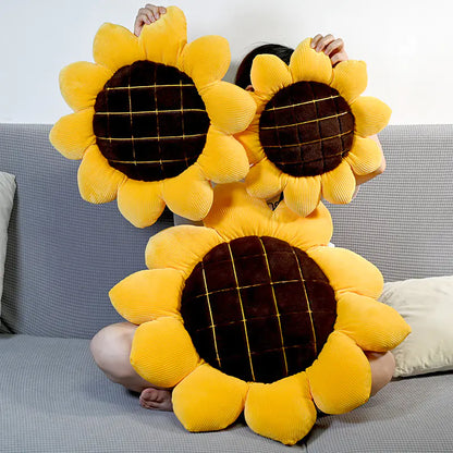 Sunflower Cushion for Sofa and Car Nap Comfort