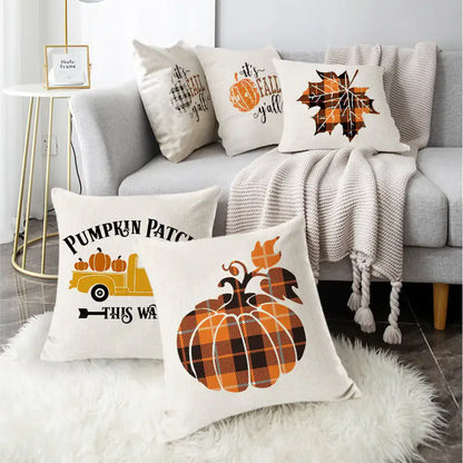 Halloween Linen Plush Sofa Cushion Pillow