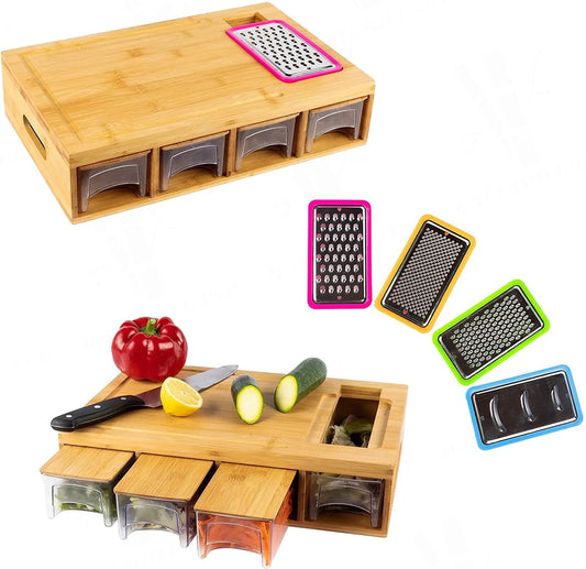 Square Bamboo Cutting Board for Household Use