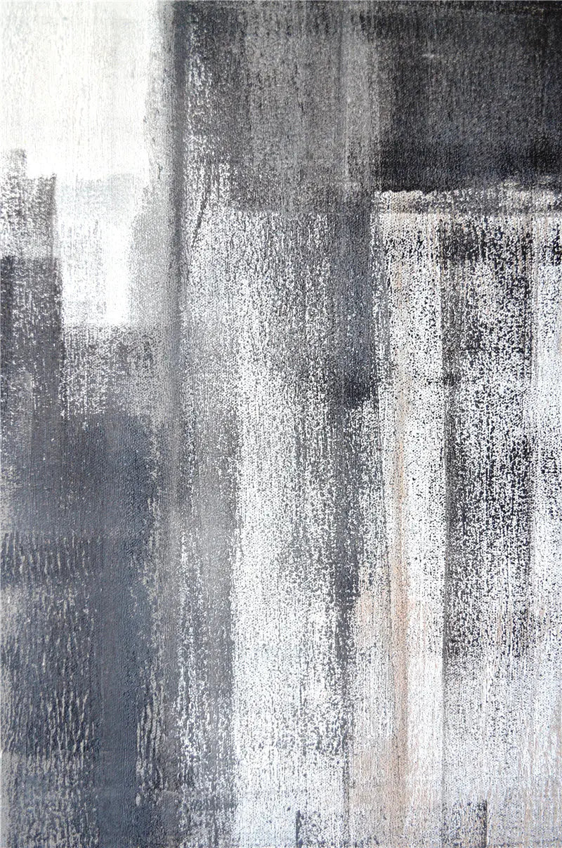 Modern Minimalist Gray Abstract Wall Art Set (3 Pieces)