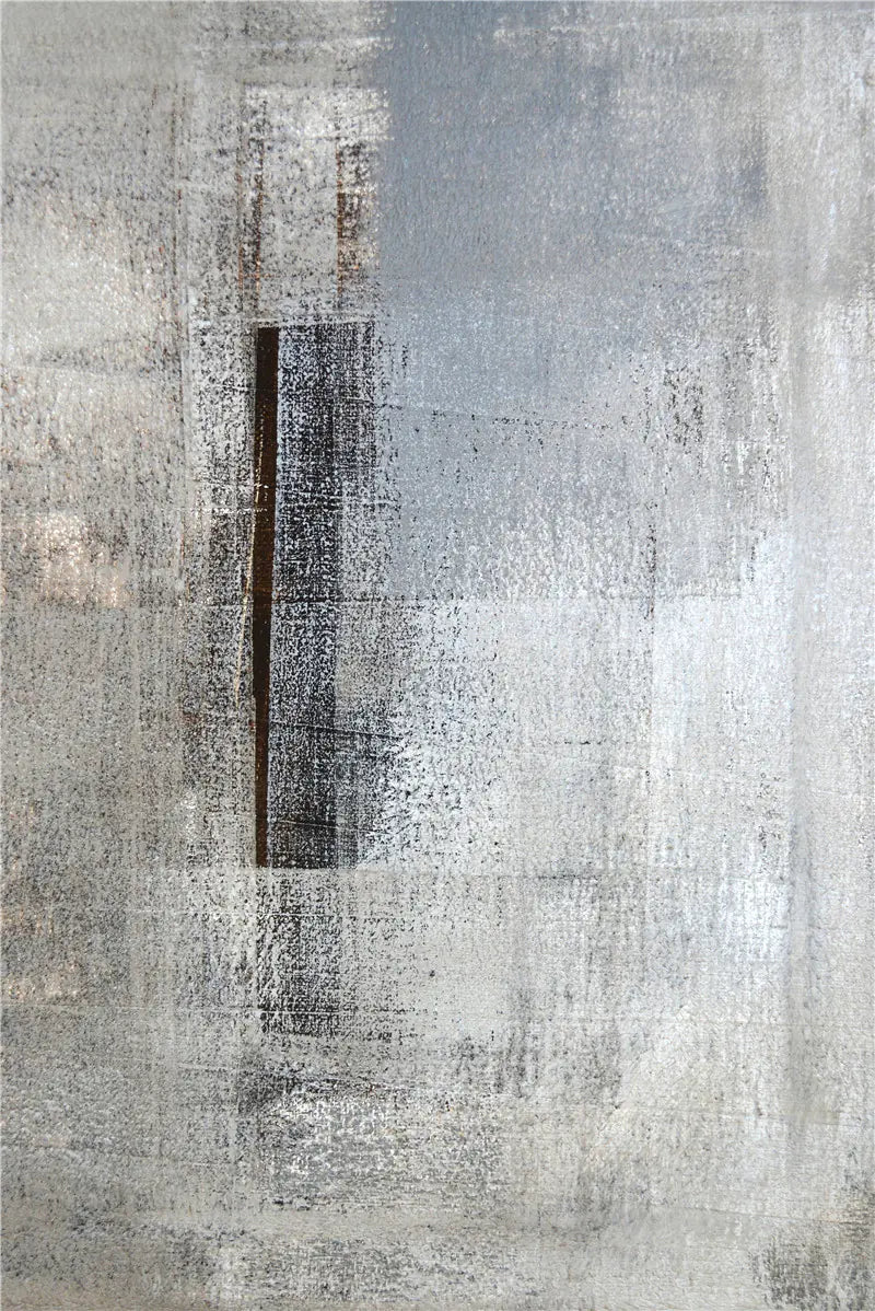 Modern Minimalist Gray Abstract Wall Art Set (3 Pieces)