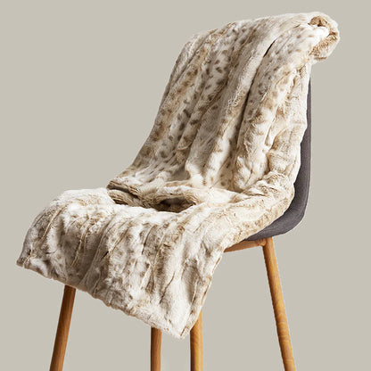 Leopard Print Thick Blanket