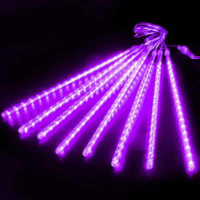MeteorGlow: LED Gypsophila Meteor Light String for Outdoor Décor