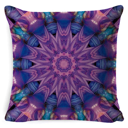 Bohemian Mandala Linen Pillow Cover for Bed & Sofa