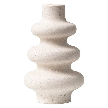 Creative Matte Granular Ceramic Vase for Floral Arrangements