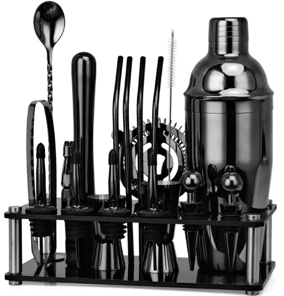 20pcs Professional Boston Cocktail Shaker Bartender Kit
