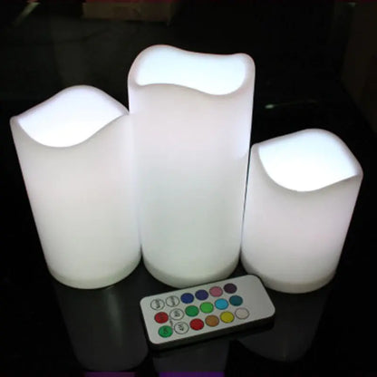 Remote Control Color Changing Plastic Candles