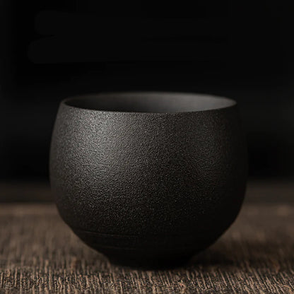 Japanese Handcrafted Coarse Pottery Tea Cups