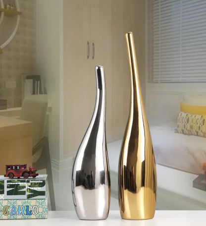 Plated Ceramic Vase