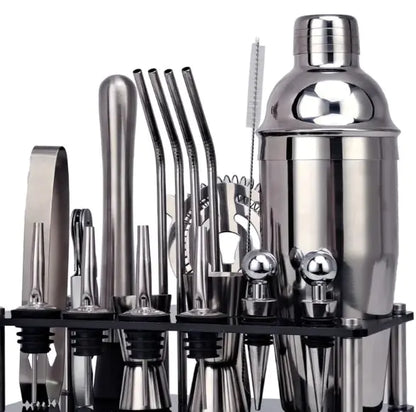 20pcs Professional Boston Cocktail Shaker Bartender Kit